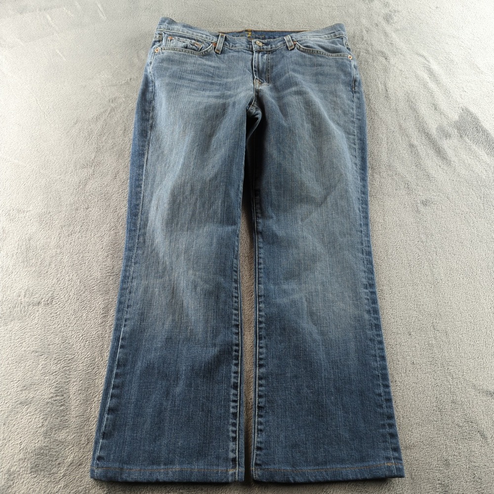 7 For All Mankind Jeans Mens 34 Blue Bootcut Made USA Stretch Denim‎ Casual